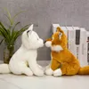 28 cm japansk spitz räv hund plysch leksak barn barn barn åtföljer simulering djurdocka härlig födelsedag julklapp la334