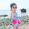 Citgeett Summer Flamingo Kid Baby Girl One Piece Bikini badkleding badkleding badpak zwempak strand bodysuit kleding 997 e3