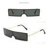 Sunglasses Retro Rectangular Men Women Fashion Punk Sun Glasses Designer Tags Small Metal Frames TrendsSunglasses