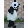 Halloween Short Plush Panda Mascot Costume Top Quality Cartoon Anime theme character Adults Size Christmas Outdoor Advertising Outfit Suit
