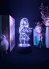 Ночной проектор Light светодиодные бесконечные стратос Charlotte Dunois 3D Table Lamp Kids Gift Nightlight Control Control