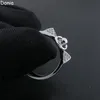 Donia bijoux bague de luxe exagérée rivets de mode européenne et américaine titane micro-set zircon créateur créatif avec boîte