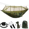 Camp Furniture 12 Colors Portable Hammock With Mosquito Net Single-person Hammock Hanging Bed Folded Into The Pouch For Travel