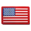 US Flag PVC Patch USA États-Unis d'Amérique Patch militaire Emblème tactique Drapeau américain en caoutchouc Badges B0602N19