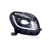 2st bilstrålkastare för Benz Smart Fortwo 1.0 20 15-20 19 LED-främre strålkastare High Beam Angel Eyes Day Lights