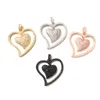 Чары 5pcs двойной сердцевины для женских браслетных браслетных браслетов кубические цирконии