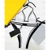 Mektuplar Kadın Bikinis Mayo Seksi Halter Split Mayo Kadınları Tek Parça Backless Bathing Suits Yastıklı Push Up Mysuits215v