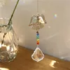 Decorative Objects & Figurines Dragonfly Bird Crystal Pendant Colorful Beads Hanging Drop Outdoor Garden Window Wedding Chandelier DIY Decor