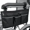 Sacs de rangement Rollator Walker Scooter électrique fauteuil roulant sac de poche latéral-chaise accoudoir poche support organisateur HolderStorage