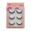 Hand Made Reusable 3D Mink Fake Eyelashes Soft Light & Vivid Eyelash Extensions Thick Natural Full Strip False Lashes Makeup for Eyes 10 Models DHL