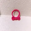 New Korea Fashion Sweet Girl Princess Ponytail Hair Accessories Children's Simple Cute Colorful Knotted Bow Towel Ring Headdress