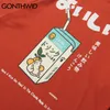 Gonthwid Tshirt Streatwear Harajuku Японский принцип молока