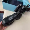 مصممي النساء أحذية الكاحل Martin Boots القتال المرتبطة بحجم أكياس 35-42