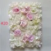 Fiori decorativi ghirlande da 40x60 cm Fiore rosa rosa bianca artificiale decorazione per matrimoni fai -da -te pannelli murali decororativi romantici