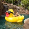 Spashg opblaasbaar zwembad drijft vlotten zwemmen geel met handgrepen dikke gigantische pvc eendenpools vlotterbuis vlot