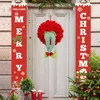 Dekorative Blumenkränze, 52 cm, Weihnachtsbeine, Baumschmuck, Haushalt, Tisch, Tür, Fenster, Ornamente, Dekor, Elfe, Weihnachtsgeschenk, dekorativ