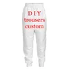 Drop Mens Factory Customize Trousers 3d DIY Custom Polyester Spring Autumn Sweatpants Jogger Pants Men Hip Hop Pant 220704