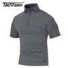 Tacvasen Men Summer T Dorts Airsoft Army Tactical T Shirt Shirt Shirt Sleeve Militar