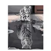 Painting By Numbers DIY Drop 40x50 50x65cm Reflection Cat Animal Canvas Wedding Decoration Art picture Gift LJ200908