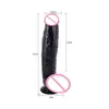 Dildo gigante nero Dildo enorme e spesso Ventosa Dong lungo Succhiare il pene di alta qualità per la masturbazione lesbica della vagina (31 cm)