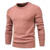 Jesienne zimowe pullover solidny kolor męski sweter O-Neck Geometria Sweter Mężczyzn Casual Fashion Pull Slim Swatters Mens 201221