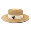 Французские летние женские пляжные шляпы Случайная панама соломенная пляжная шляпа Леди Флэткнот Творинка Солнце солнце