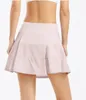 Gonne da donna Yoga Sport tennis leggings corti gonna da corsa pantaloncini fitness asciutti da donna gonna a pieghe traspirante anti-lucentezza DK02
