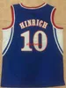 Mit Hommes Femmes Jeunesse 03-04 # 10 KIRK HINRICH Kansas Jay Topps Mark Of Excellence Auto Throwback Basketball Jersey Chemises cousues XS-6XL