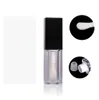 Tubo per rossetto quadrato trasparente da 5 ml Bottiglie per imballaggio cosmetico Contenitore per olio liquido per labbra con pennello grande Bianco e nero