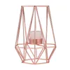 Candele 1* Stile di ferro Nordico Porta geometrica Candtrestick Home Office Soggiorno