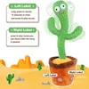 Divertido baile cactus eléctrico peluche juguete 120 canciones cantando cactus peluche juguete repetir lo que dijiste infancia Eon muñeca regalo 220425