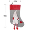 Christmas Stockings 18in Large Swedish Gnome Stockings Fireplace Hanging Gift Holding Bag Xtmas Decorations XBJK2208