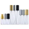 5 ml 10 ml 15 ml Parfum Przenośna napełniana butelka Spray Butelka Perfumaty Atomizer Atomizer Silver Metal Pomp Cosmetic Case Travel C0621x02