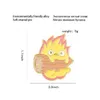 Calcifer Smalto Pin Personalizzato Giapponese Anime Spille Elfo di Fuoco Distintivo per Borsa Spilla Fibbia Howl Gioielli Amici Regalo GC1354