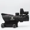 ACOG 4x32 Fiber Illuminated Red Chevron Scope Embossed Logo with RMR sight