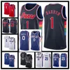 Atacado Custom Philadelphia'76ers''Basketball Jersey Joel Embiid 1 James Harden Allen 3 Iverson 0 Tyrese Maxey Ben 10 Simmons Julius 6 Erving Navy