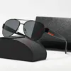 2022 Linea Rossa Eyewear Collection occhiali da sole Oro Nero Occhiali da sole pilota Lenti sfumate grigie Sonnenbrille occhiali da sole uomo Occhiali da sole con scatola