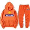 RICARD Brand 2 Pieces Sets Tracksuit Men Hooded Sweatshirtpants Pullover Hoodie Sportwear Suit Ropa Hombre Clothes 220815