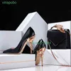 2022 Fashion Women Sexy 10cm High Heels Pumps Lady Designer Metal Carving Gold Wedding Bridal Female Prom Party black Shoe220513