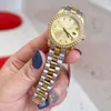 Fashion Gold Women Watch Top Brand 28mm Designer Armbanduhren Diamond Lady Uhren für Frauen Valentinstag Weihnachtsmutter Tag Geschenk Edelstahl Band Es s