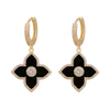 Stud Classic Fashion Four-Leaf Clover Korean Zircon örhängen grossist temperament smycken födelsedagspresent till flickvän kristallstud