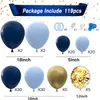 Kit ghirlanda ad arco con palloncini bianchi blu navy Palloncini coriandoli dorati BabyBridal Shower Matrimonio Laurea Anniversario Forniture per feste MJ0726