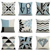 Single Side printed Pillow case Cotton Cushion Cover Decoration Pillowcase Home Sofa Office