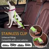 Colliers pour chiens et laisses pour animaux de compagnie, laisse de sécurité pour voiture, coussin élastique réfléchissant pour chat, chiot, ceinture de sécurité, Clip de voyage