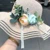 Wide Brim Hats Europe et les États-Unis Spring Suncreen Flowraps Fashion Edge Dome Shade dames Summer Beach Prew Hat