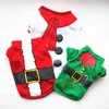 Hundekleidung Weihnachten Santa Stil Haustier Urlaub Baumwoll T-Shirt Welpe komme Winter für Teddy Hoodie billige Katzenmode-Outfit L220810