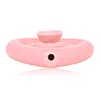 Pipa da fumo in ceramica rosa a forma di cuore Pipa per pipa ad acqua in vetro per tabacco secco all'ingrosso