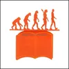 Segnalibro Accessori da scrivania Materiale scolastico per ufficio Affari Industriale Creativo Teoria dell'evoluzione 3D Sile Lettura Porta libri Cancelleria D