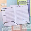 Notepads 2022 Täglicher Zielplaner undated Agenda Wöchentliche monatliche Kalender Organizer Notebook -Produktivität