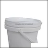 Food Grade Plastic Bucket 1L 2L 3L met Tamper Evident Deksel DROP LEVERING 2021 Embers Huishoudelijke Cleaning Tools HuisKee Organisatie Home